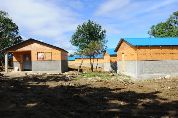 Maisons construites à Haïti avec la fondation SEE