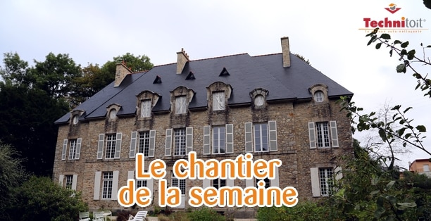 rénovation de toiture d'un manoir à brest