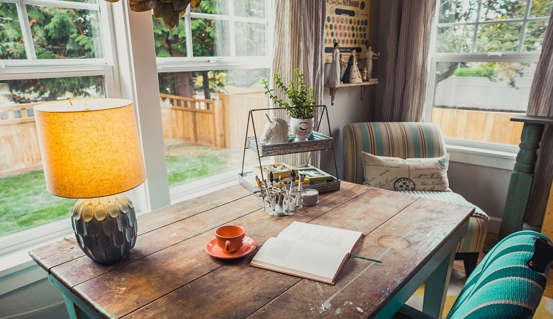 aménager un bureau sous les combles