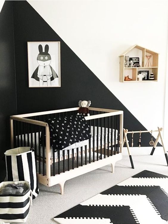 Chambre Enfant Noir Blanc