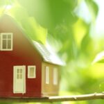 petite maison avec des branches