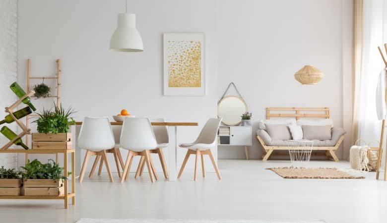 une piece a vivre style scandinave