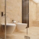 revêtement travertin salle de bain