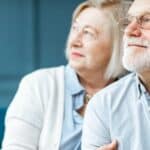 portrait of a senior couple at home