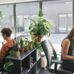 personne travaillant dans un bureau