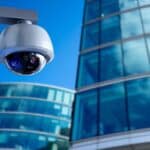 Une caméra de surveillance.