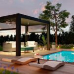 Piscine avec pool house