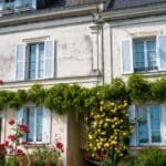 façade typique d'une maison en Pays de Loire (France)