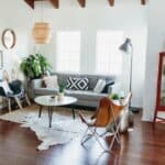 interior of empty living room in modern home