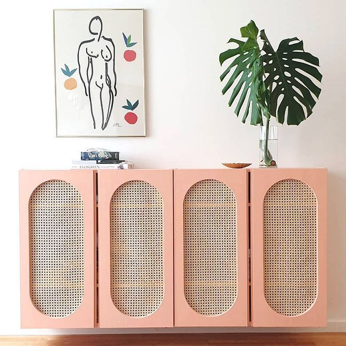 cache radiateur coloré style vintage