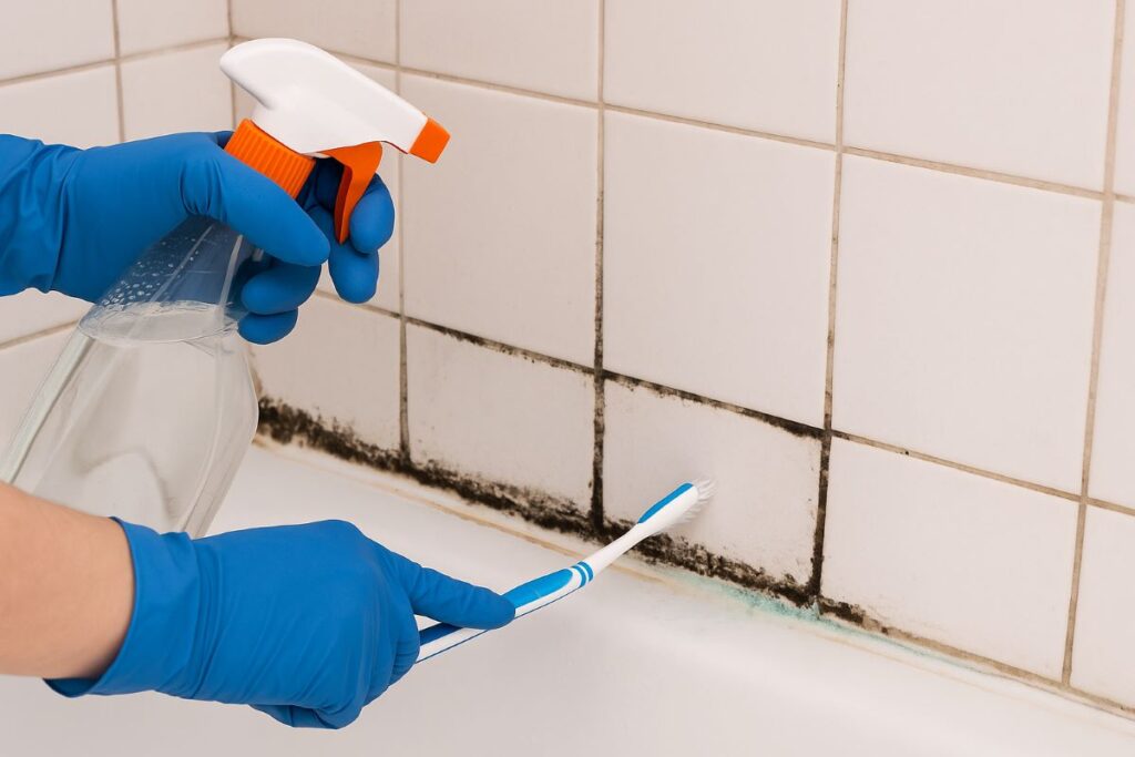 traitement anti moisissure douche