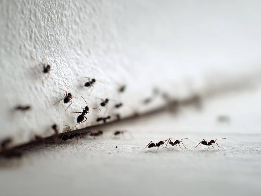 Fourmis dans une maison