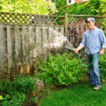 arrosage du jardin au tuyau
