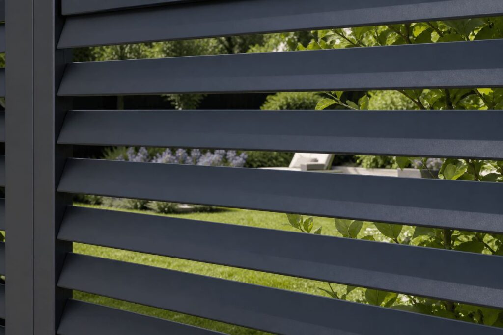 cloture alu persienne