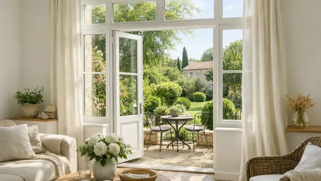 Fenêtre récente et lumineuse dans une maison rénovée, choix d'une fenêtre