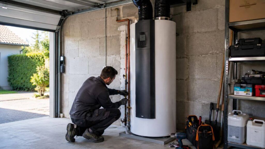pose chauffe eau thermodynamique monobloc
